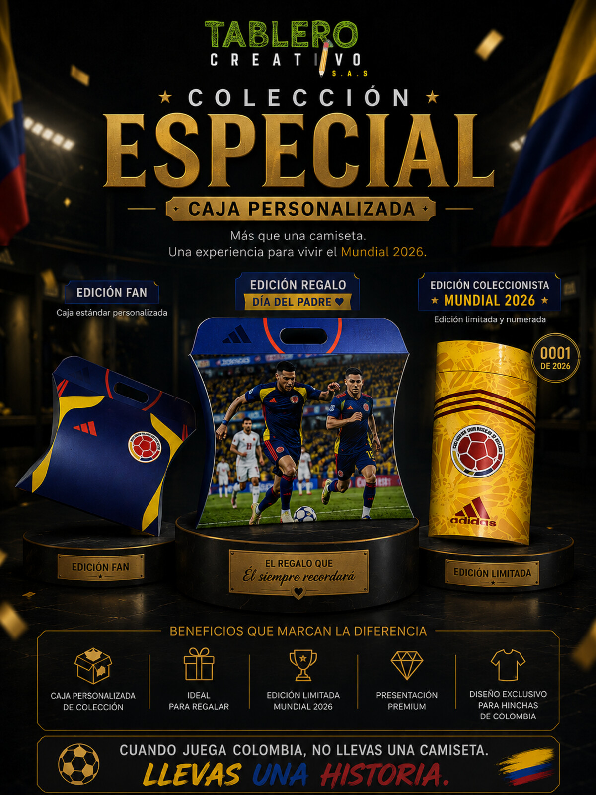 Empaque premium Edición Mundial 2026